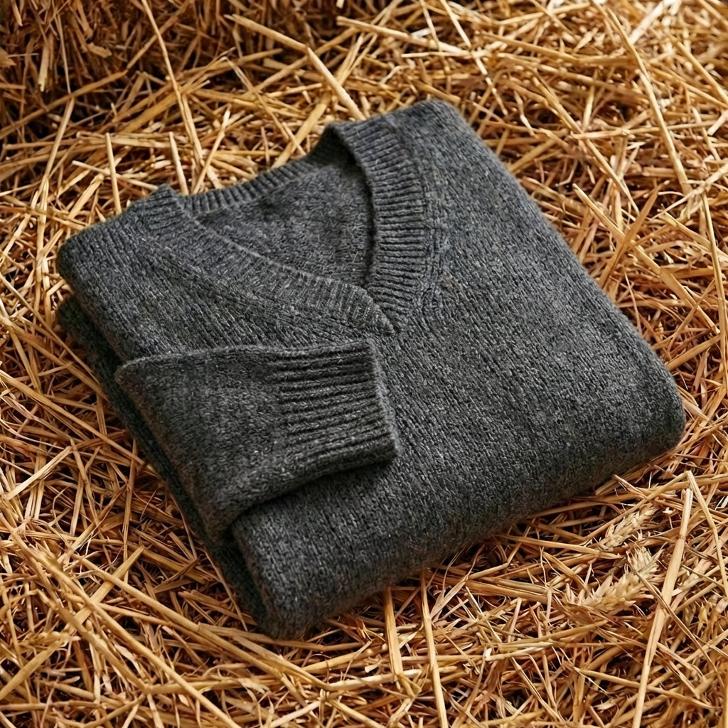 Cotton V-Neck Sweater