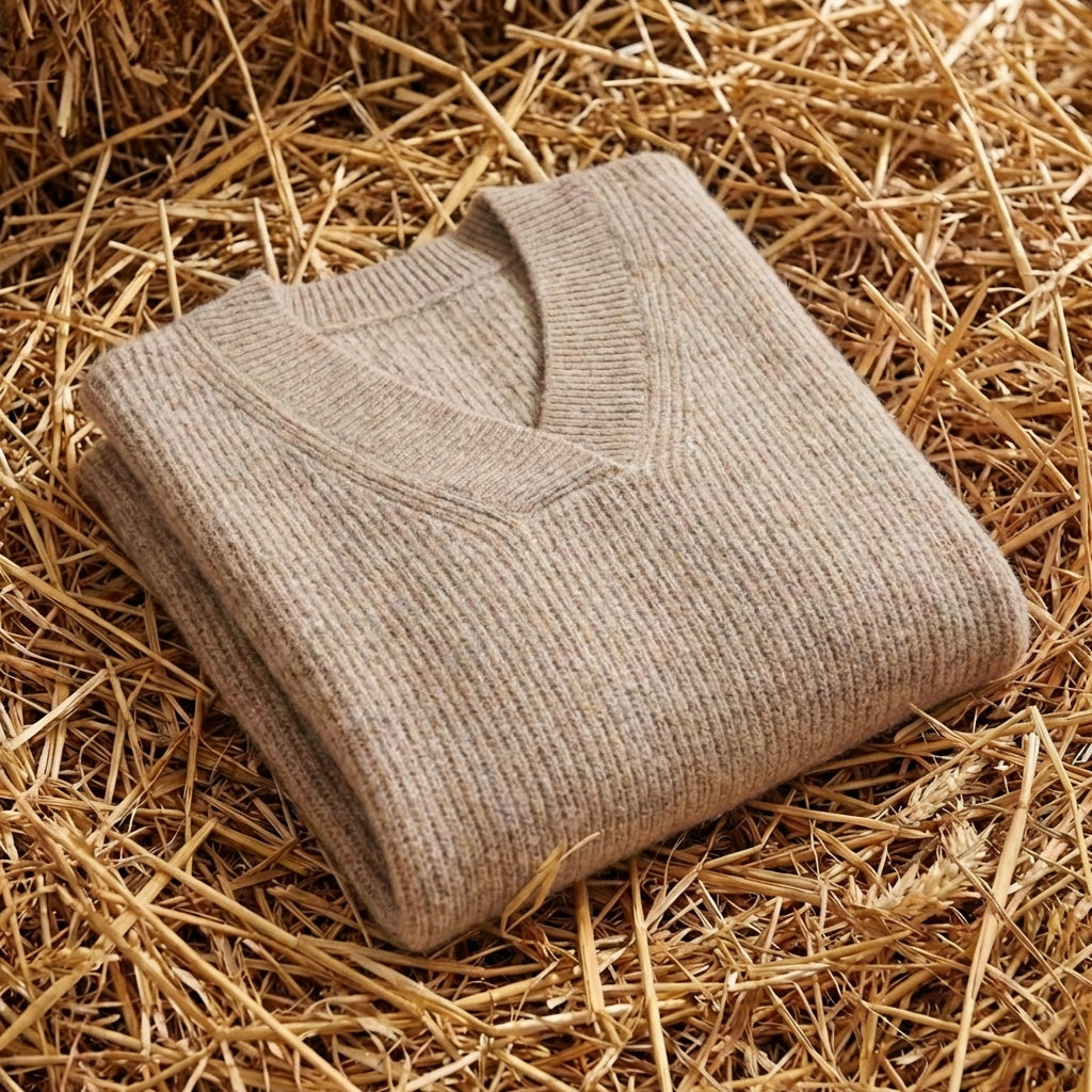 Cotton V-Neck Sweater