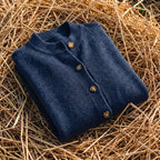 Cotton Button Vest with Collar