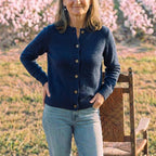 Cotton Button Vest with Collar