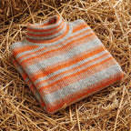 Cotton Sweater with Horizontal Stripes