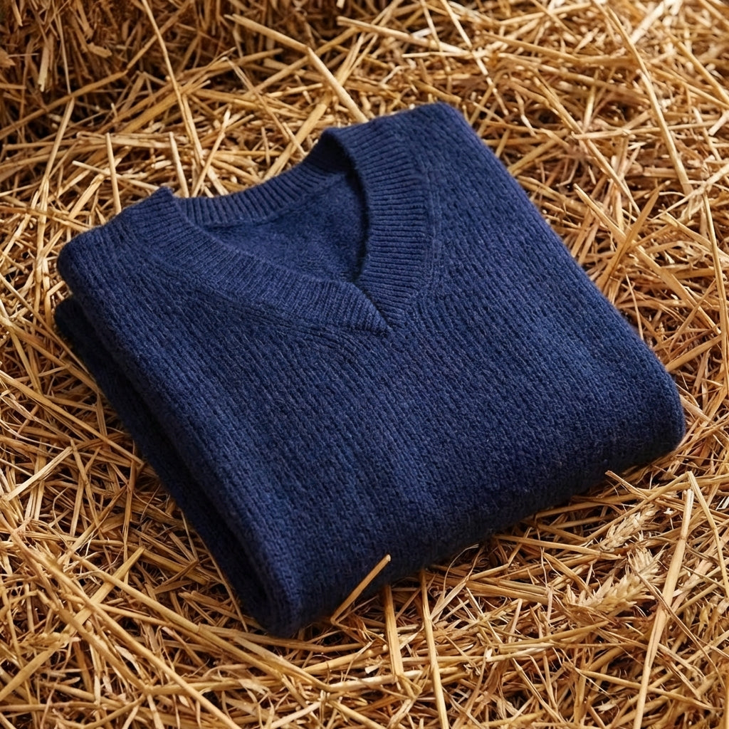 Cotton V-Neck Sweater