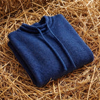 Cotton Turtleneck Hoodie Sweater