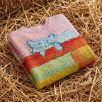 Cotton Sweater Pink with Cat Design