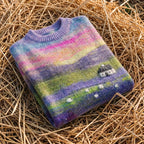 Cotton Sweater Rainbow Farm with Sheep