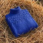 Cotton Cable Knit Turtleneck