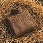 Cotton Cable Knit Turtleneck