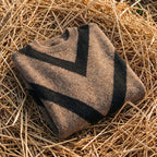 Cotton Sweater with Chevron V-Pattern