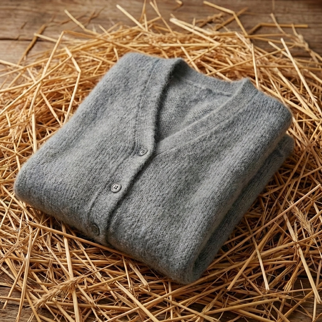 Cotton V-Neck Cardigan