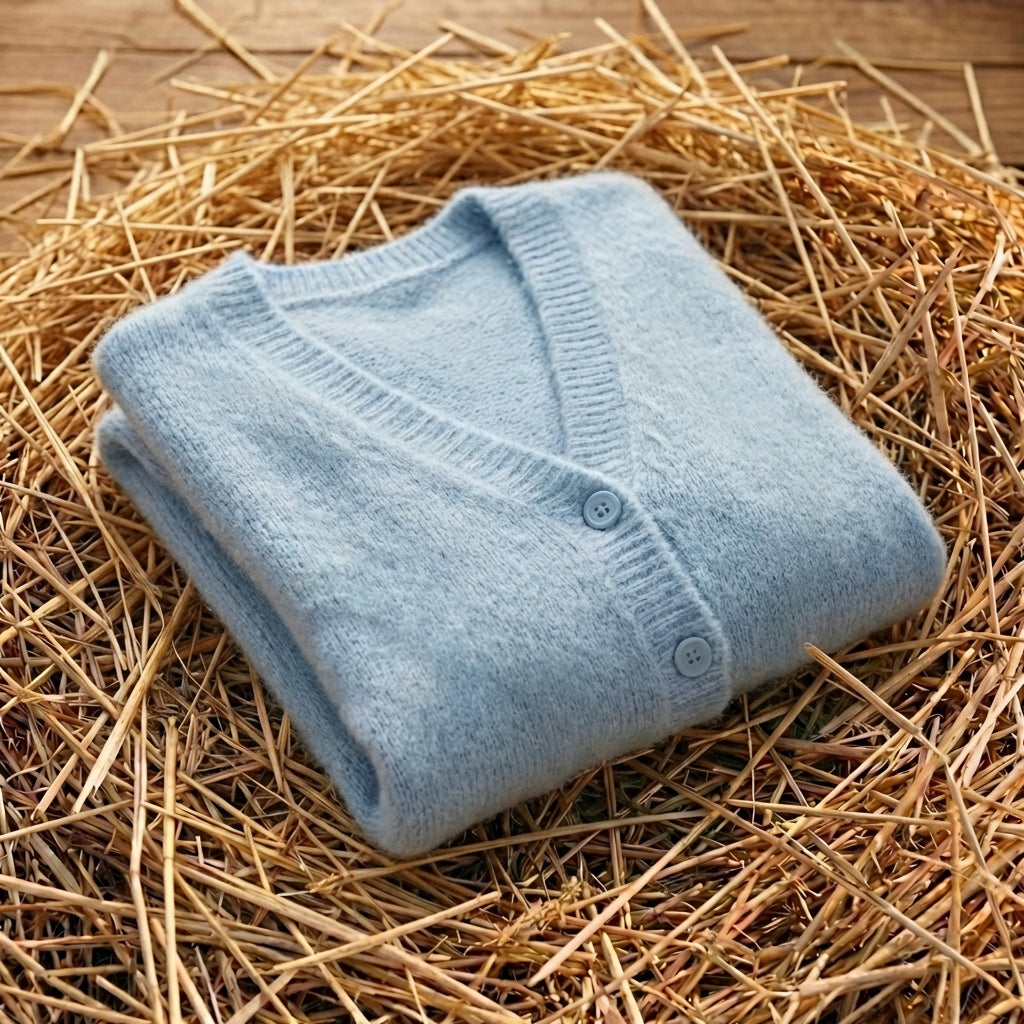 Cotton V-Neck Cardigan