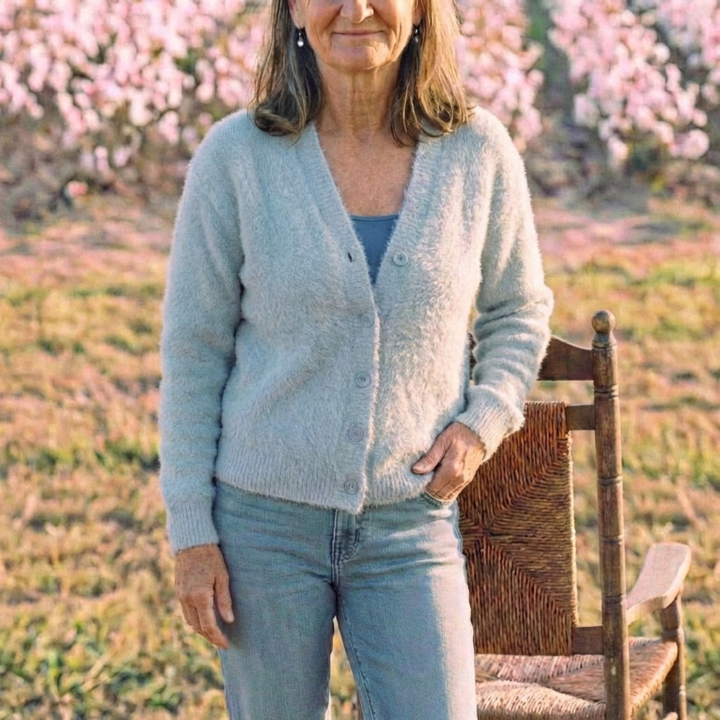 Cotton V-Neck Cardigan