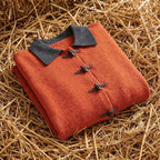 Cotton Collared Cardigan with Toggle Buttons