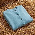 Cotton Crew Neck Button Cardigan
