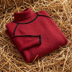 Cotton Knitted Block Sweater
