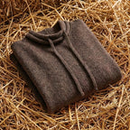 Cotton Turtleneck Hoodie Sweater