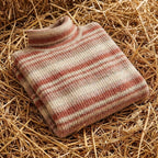 Cotton Sweater with Horizontal Stripes