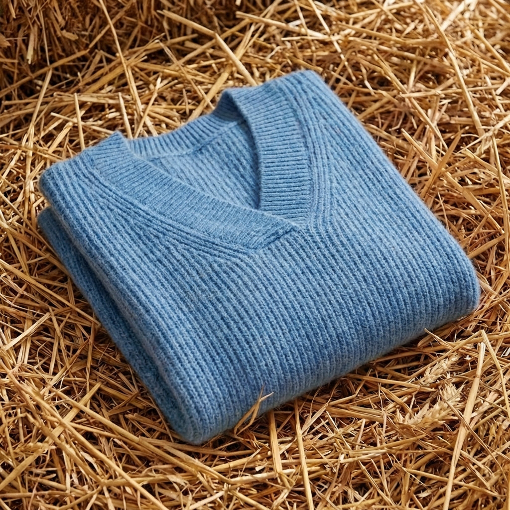 Cotton V-Neck Sweater